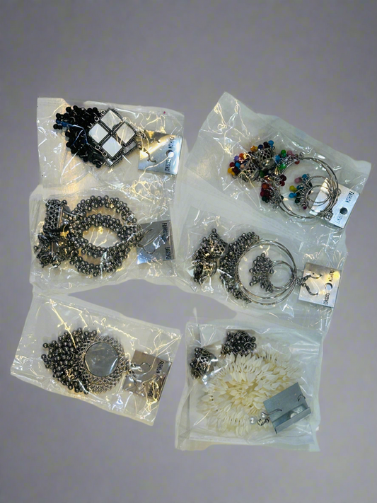 Combo of 6 Pair Oxidized Jhumke