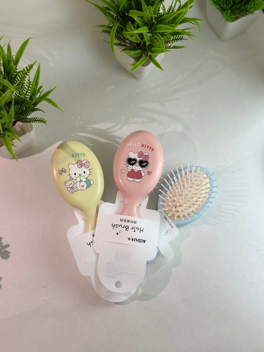 🎀 Kawaii Kitty Hair Brush – Pack of 3