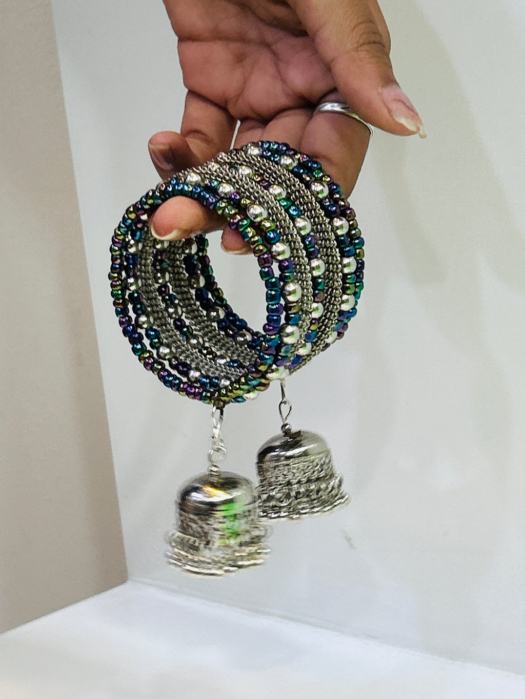 Rustic Charm Oxidized Bracelet