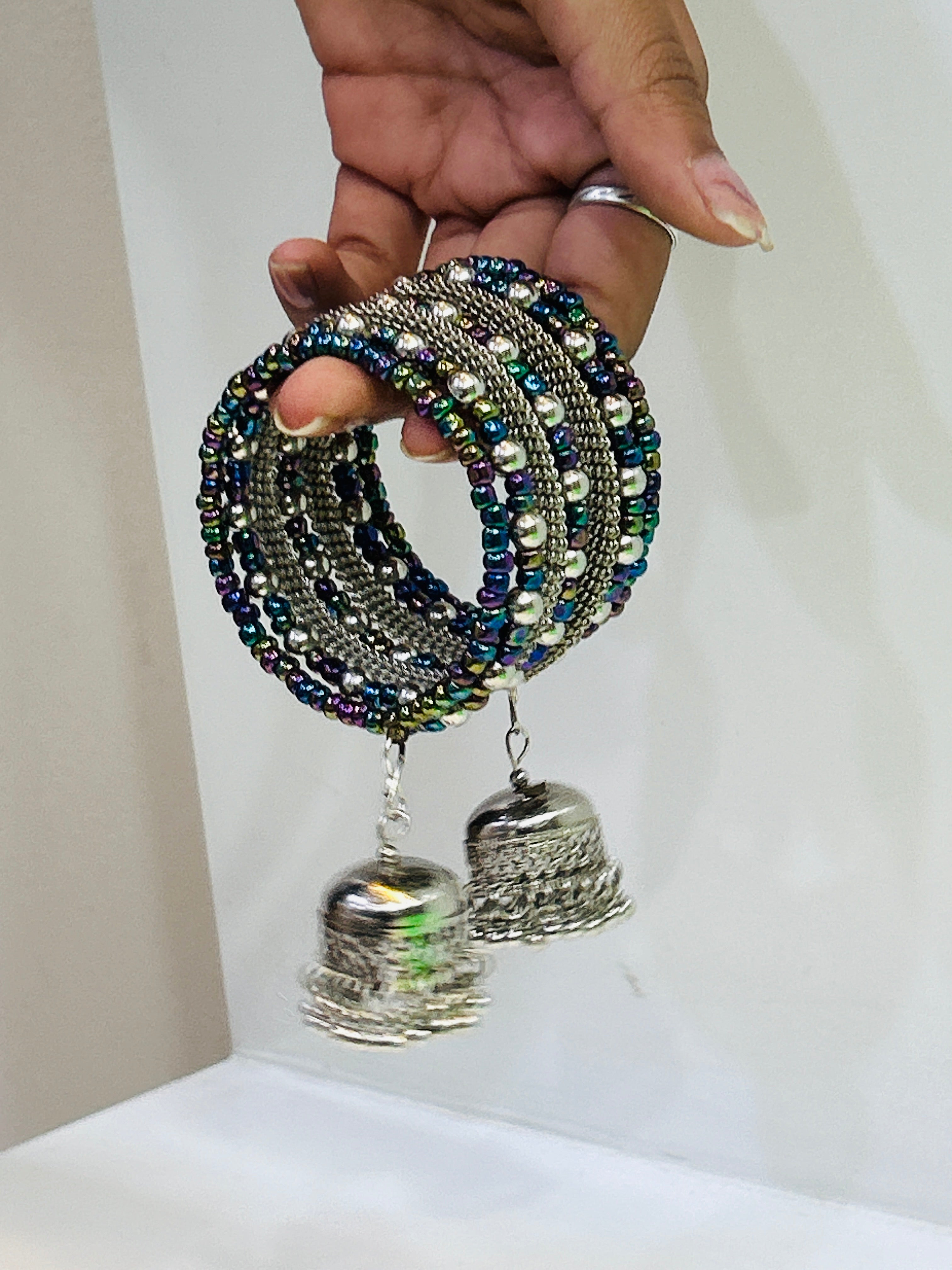 Rustic Charm Oxidized Bracelet