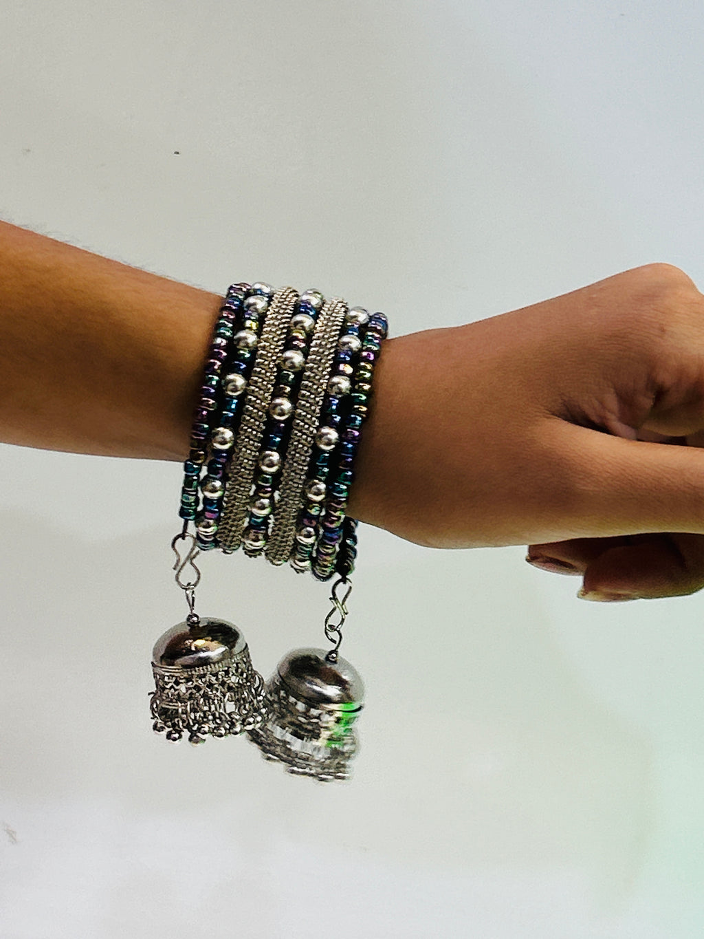 Rustic Charm Oxidized Bracelet