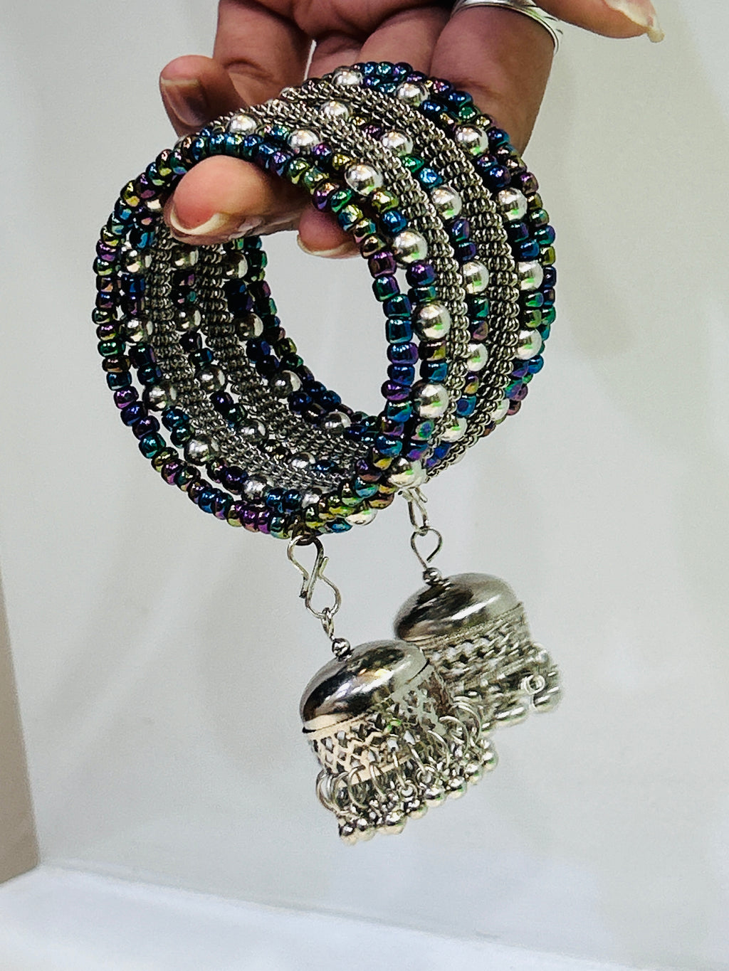 Rustic Charm Oxidized Bracelet