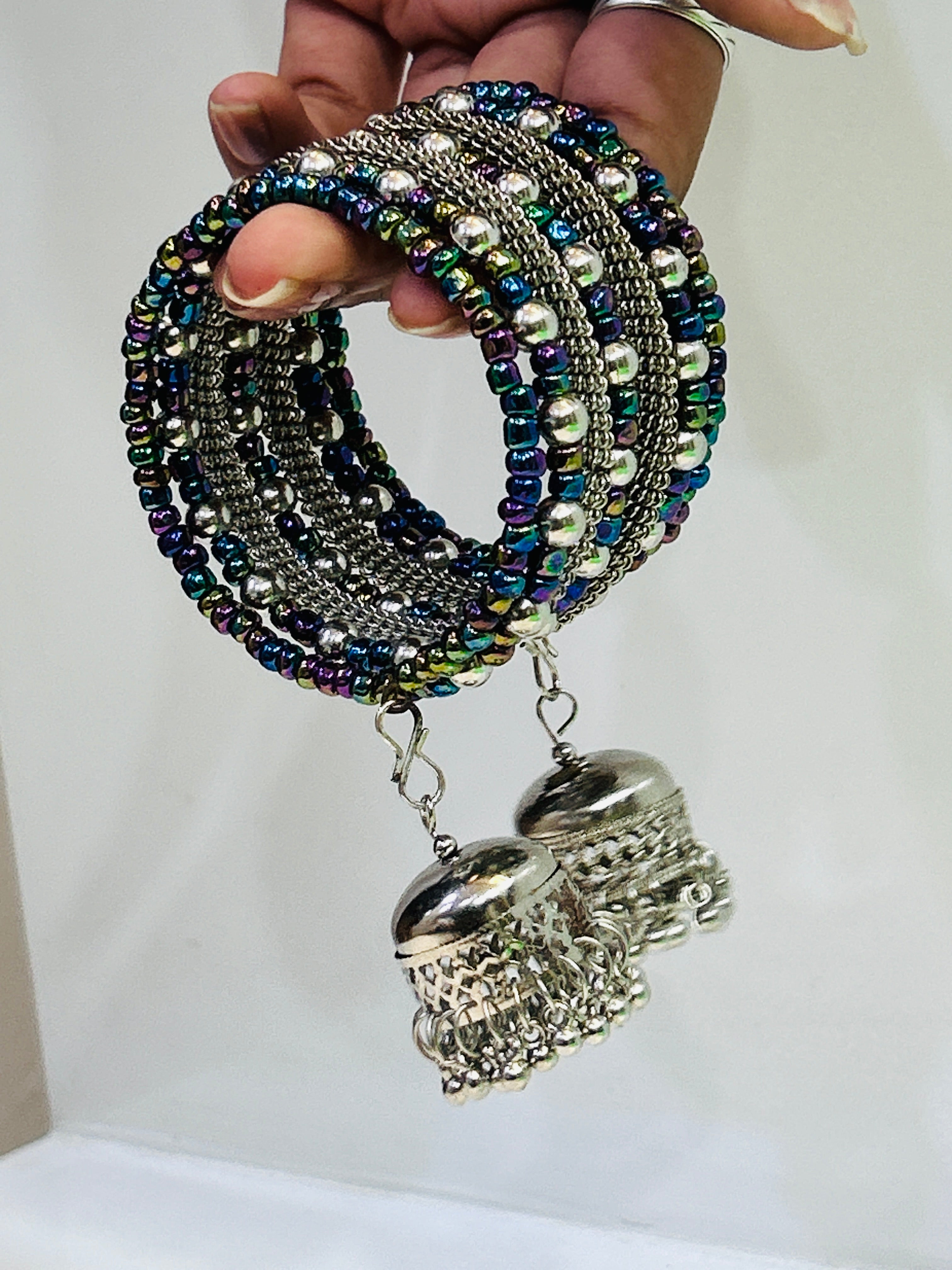 Rustic Charm Oxidized Bracelet